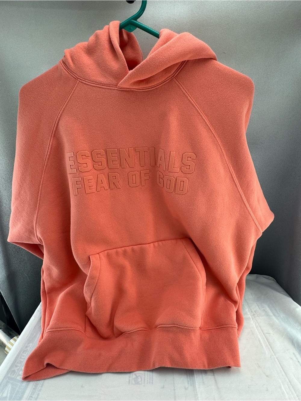 ESSENTIALS Coral Pink Pullover Hoodie